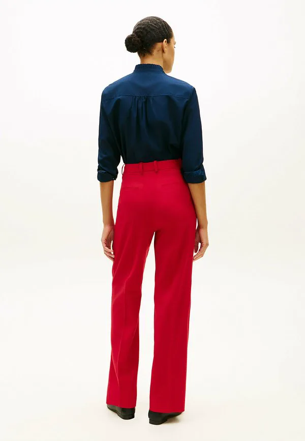 Классические брюки прямого кроя из шерстяной смеси Tommy Hilfiger, Medium Red — фото 3