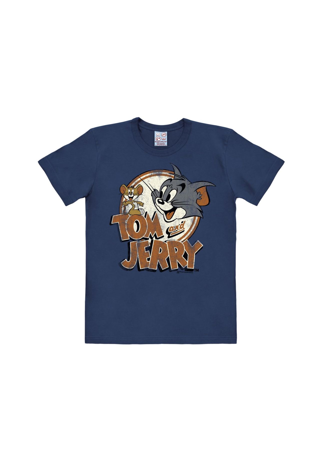 

Футболка Easyfit Tom & Jerry - логотип LOGOSHIRT, темно-синий