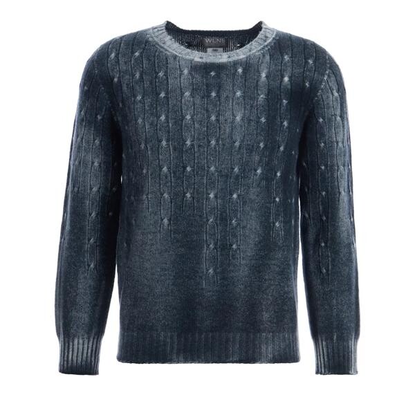

Пулловер crewneck zopf pullover Low Classic, серый