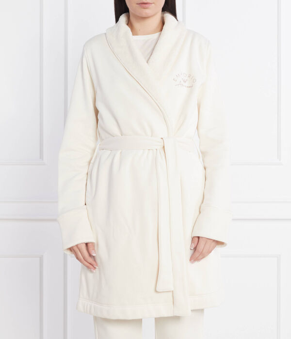 

Халат Relaxed fit Emporio Armani, бежевый
