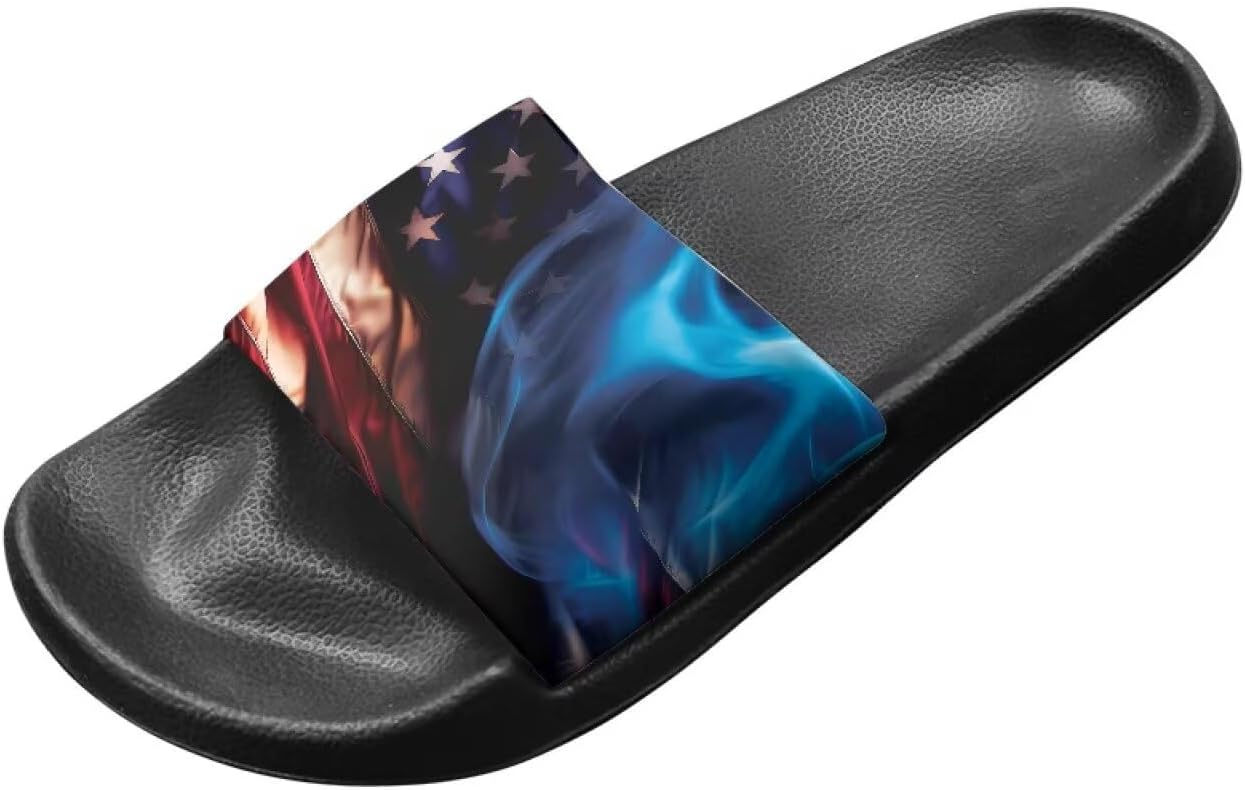 Тапочеки Jrysaedy House Slides, American Flag Smoke — фото 2