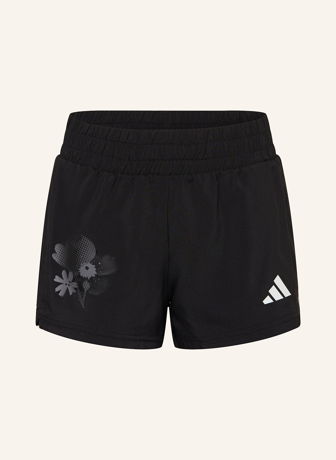 

Тренировочные шорты Essentials цветочный принт Adidas, черный