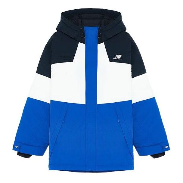 

Куртка New Balance Color Block Windbreaker 'Blue White Black', синий