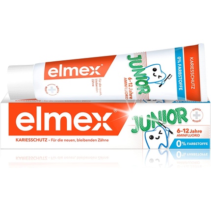 

Зубная паста Junior 75 мл Эффективная защита от кариеса для детей 6-12 лет Elmex
