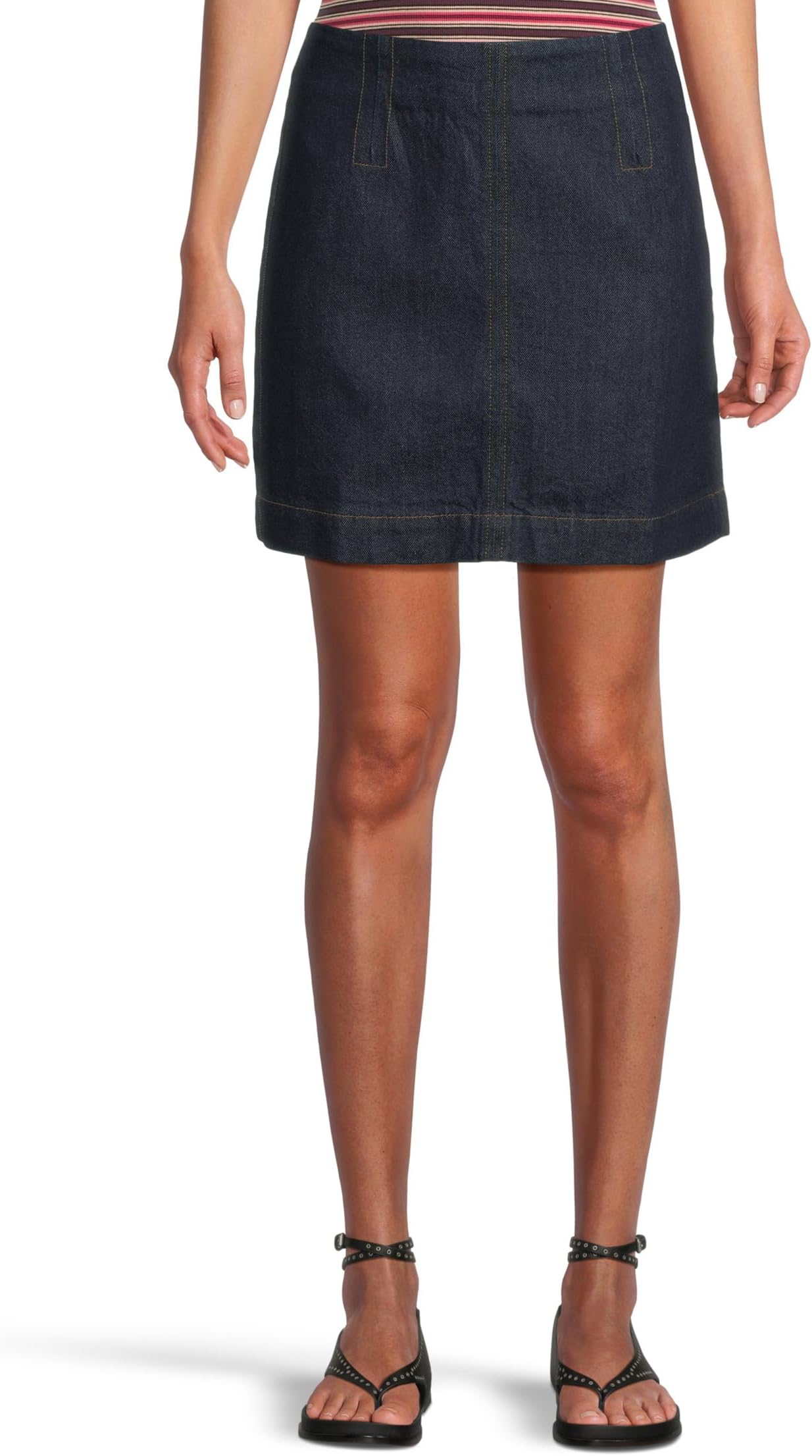 

Юбка Madewell Clean Mini Skirt Rinse Wash, цвет Rinse Wash