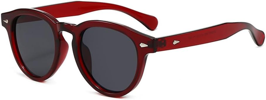 

Круглые солнцезащитные очки для женщин, маникюр с защитой от УФ-излучения UV400 для мужчин, конфетные цвета, для занятий спортом на открытом воздухе, бега и путешествий UYPTK, Red Black