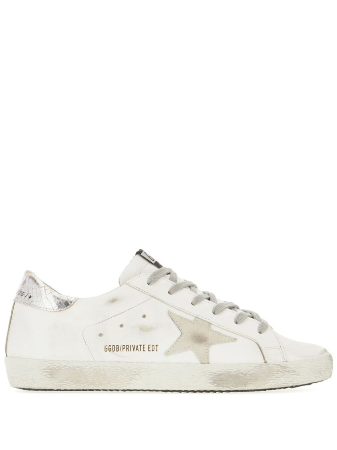 Кроссовки Golden Goose с эффектом потертости, белый