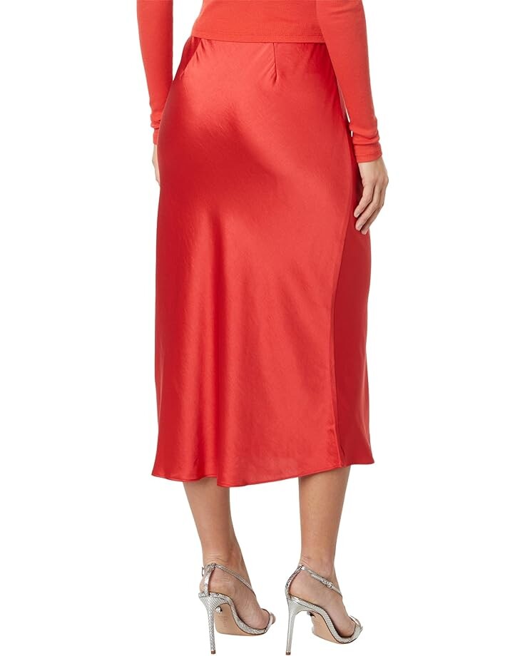 

Юбка Madewell The Layton Midi Slip Skirt, цвет Bright Poppy