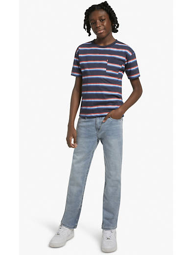 

Джинсы 502 Taper Fit Strong Performance для мальчиков больших размеров 8-20 Levi's, цвет Yosemite Falls - Light Wash