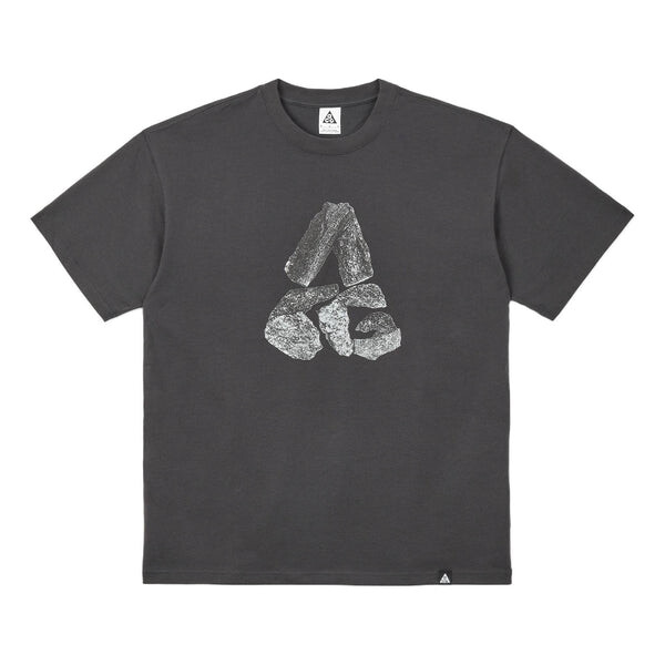 

Футболка Men's Nike ACG Series Minimalistic Alphabet Logo Printing Round Neck Loose Casual Short Sleeve Dark Grey T-Shirt, мультиколор