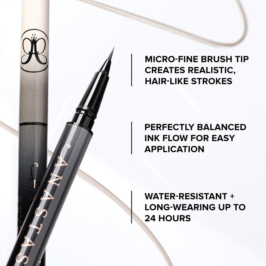 Карандаш для бровей MicroStroke Detailing Brow Pen обеспечивает стойкость до 24 часов. Anastasia Beverly Hills, 0.01 oz/0.5 mL, Soft Brown — фото 4