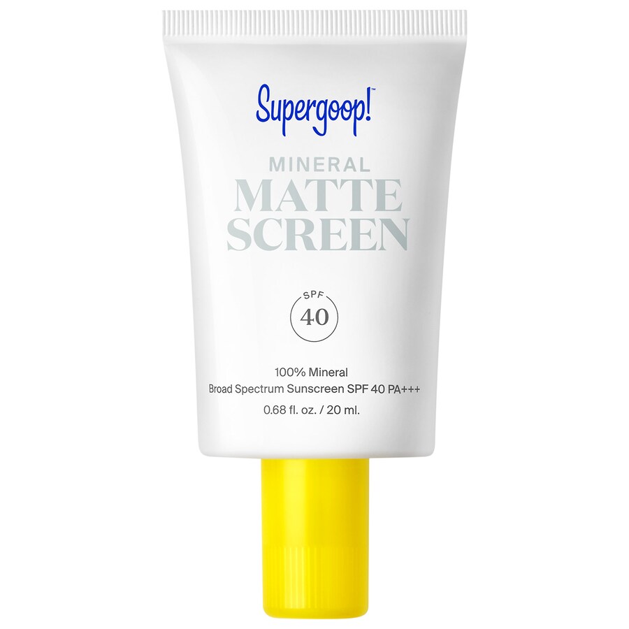 

Миниатюрный минеральный матирующий солнцезащитный крем SPF 40 Supergoop!, .68 oz /20 mL