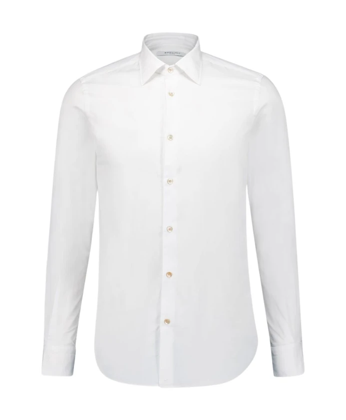 

Белая хлопковая рубашка на пуговицах Boglioli, белый