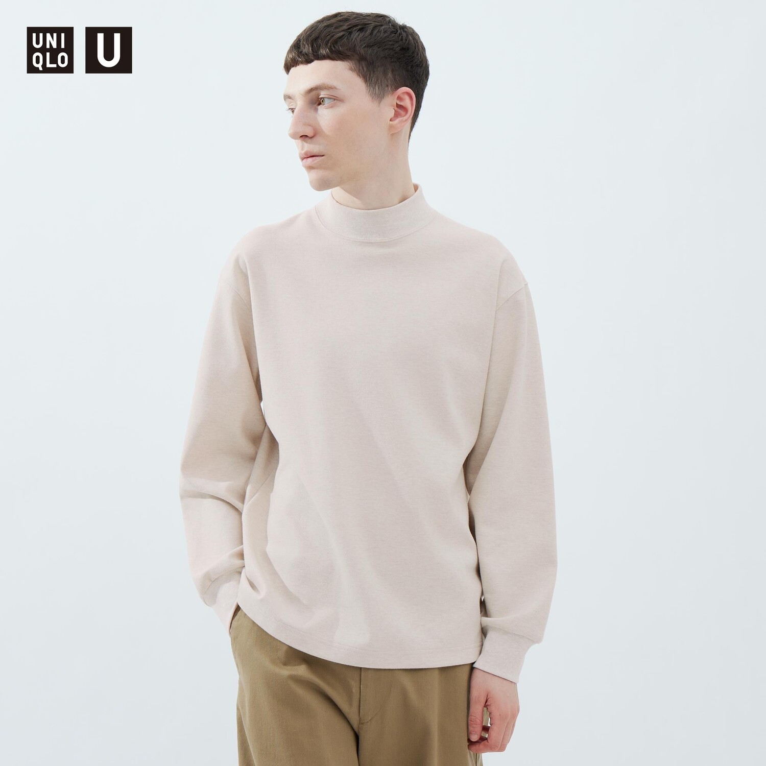 

Водолазка из матового джерси Uniqlo, бежевый