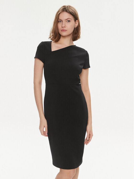 

Коктейльное платье стандартного кроя Calvin Klein, черный