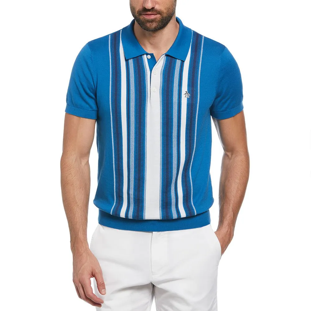 

Поло Original Penguin Cash Like Vertical Stripe, синий