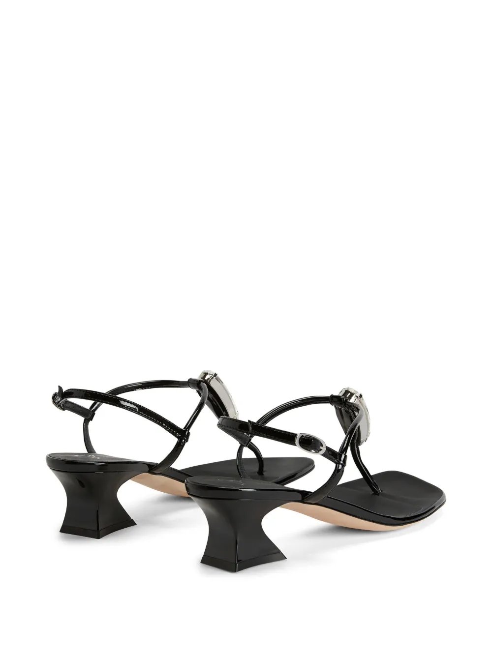 Босоножки Anthonia с квадратным носком Giuseppe Zanotti, черный — фото 3