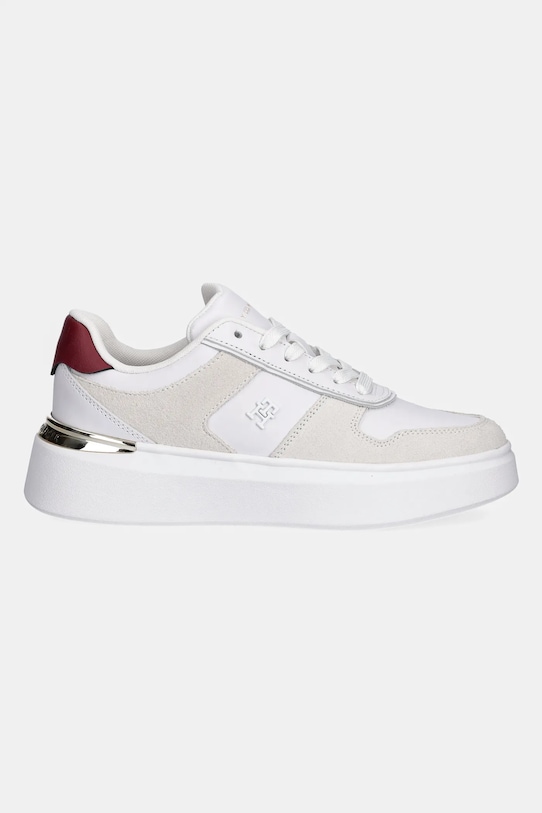Кожаные кроссовки TH Fashion Court Mix Sneaker Tommy Hilfiger, белый — фото 2