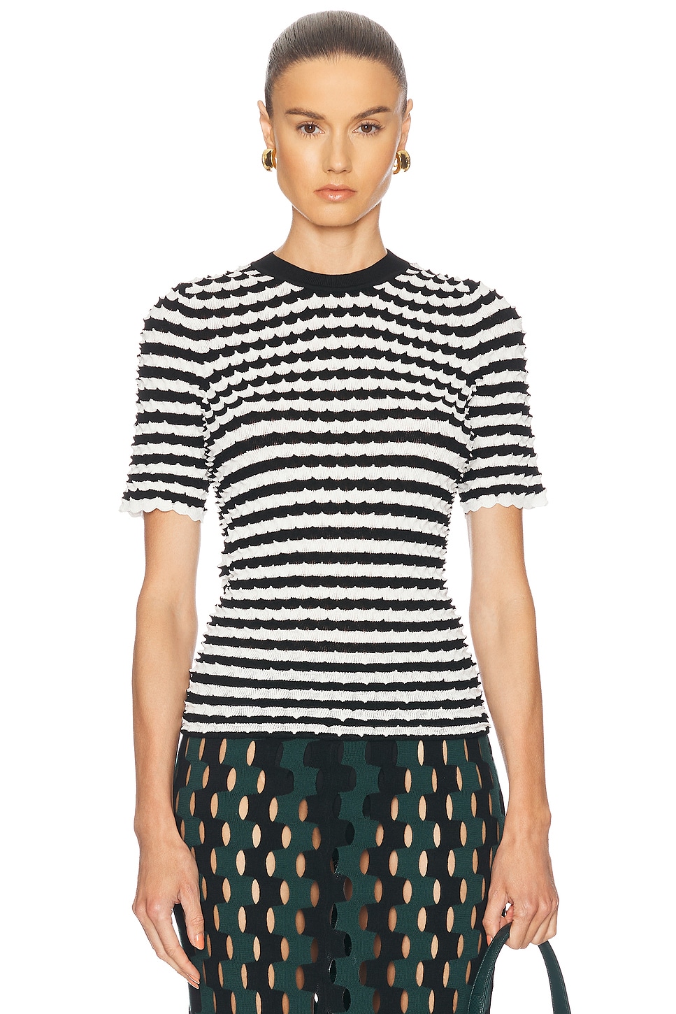 

Топ Elodie Zankov, Black & Ivory Multi