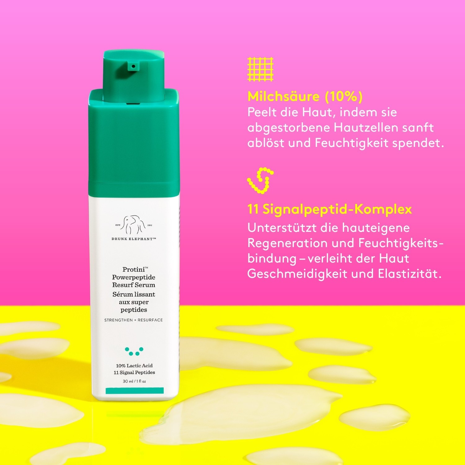 Сыворотка Drunk Elephant — Для лица protini powerpeptide resurf serum , объем, 30 мл — фото 4