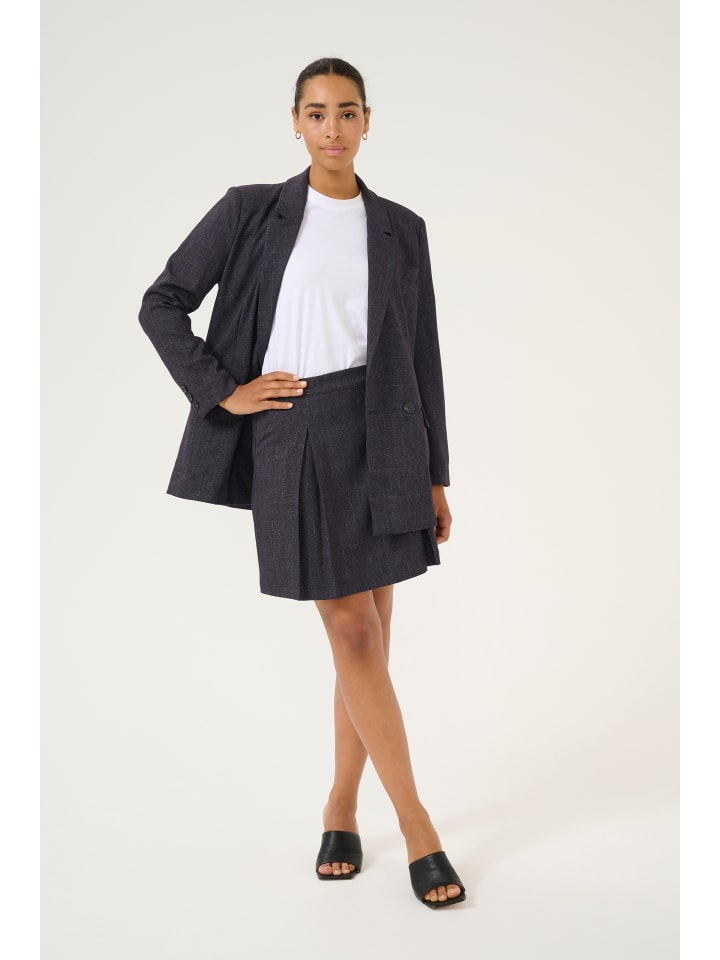 

Юбка длиной до колена Kaffe, цвет dark grey check