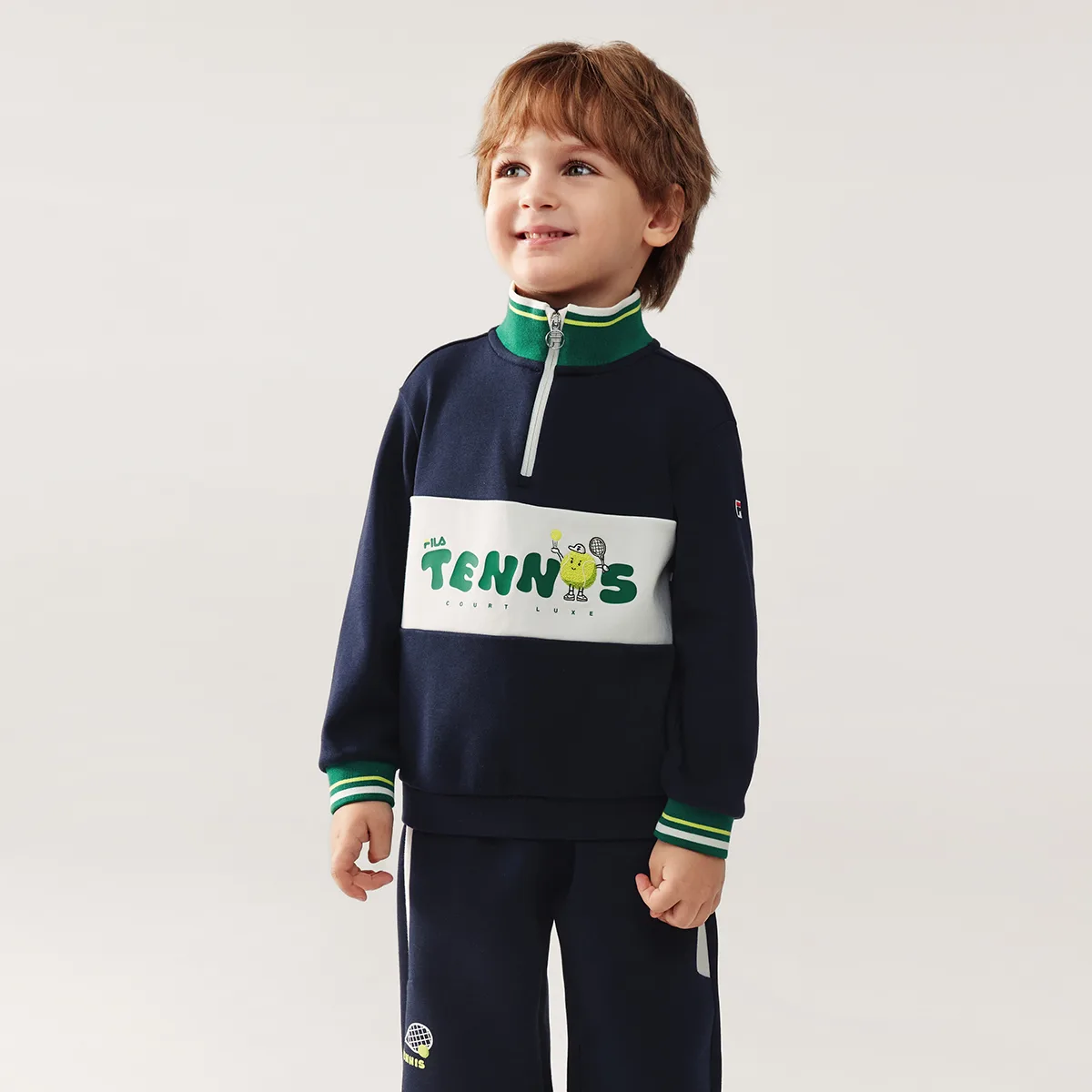FILA KIDS Свитшот PERFORMANCE FPF RD Royal Blue детский — фото 4
