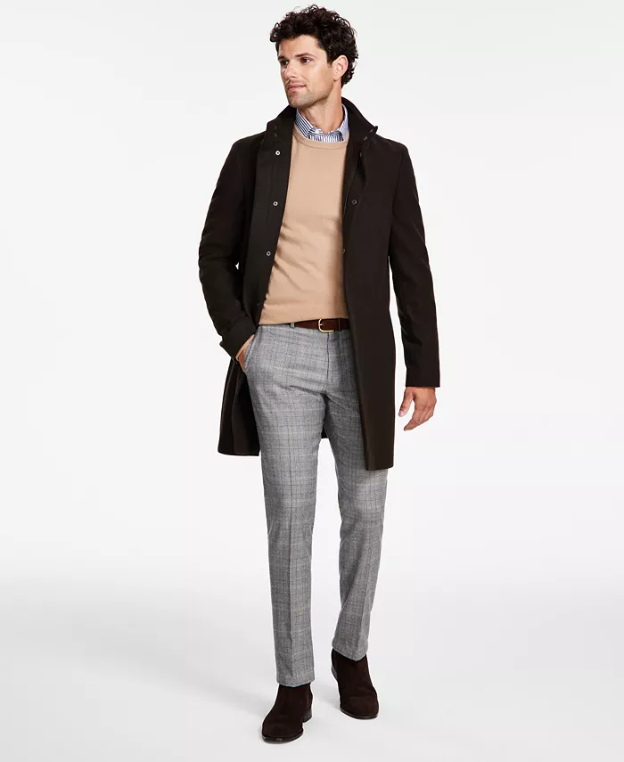 

Мужское пальто Mayden Slim-Fit из смесовой шерсти Calvin Klein, зеленый