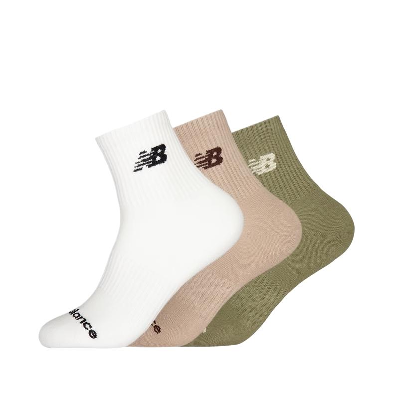 

New Balance Носки унисекс 3 пары белый+розовый+зеленый