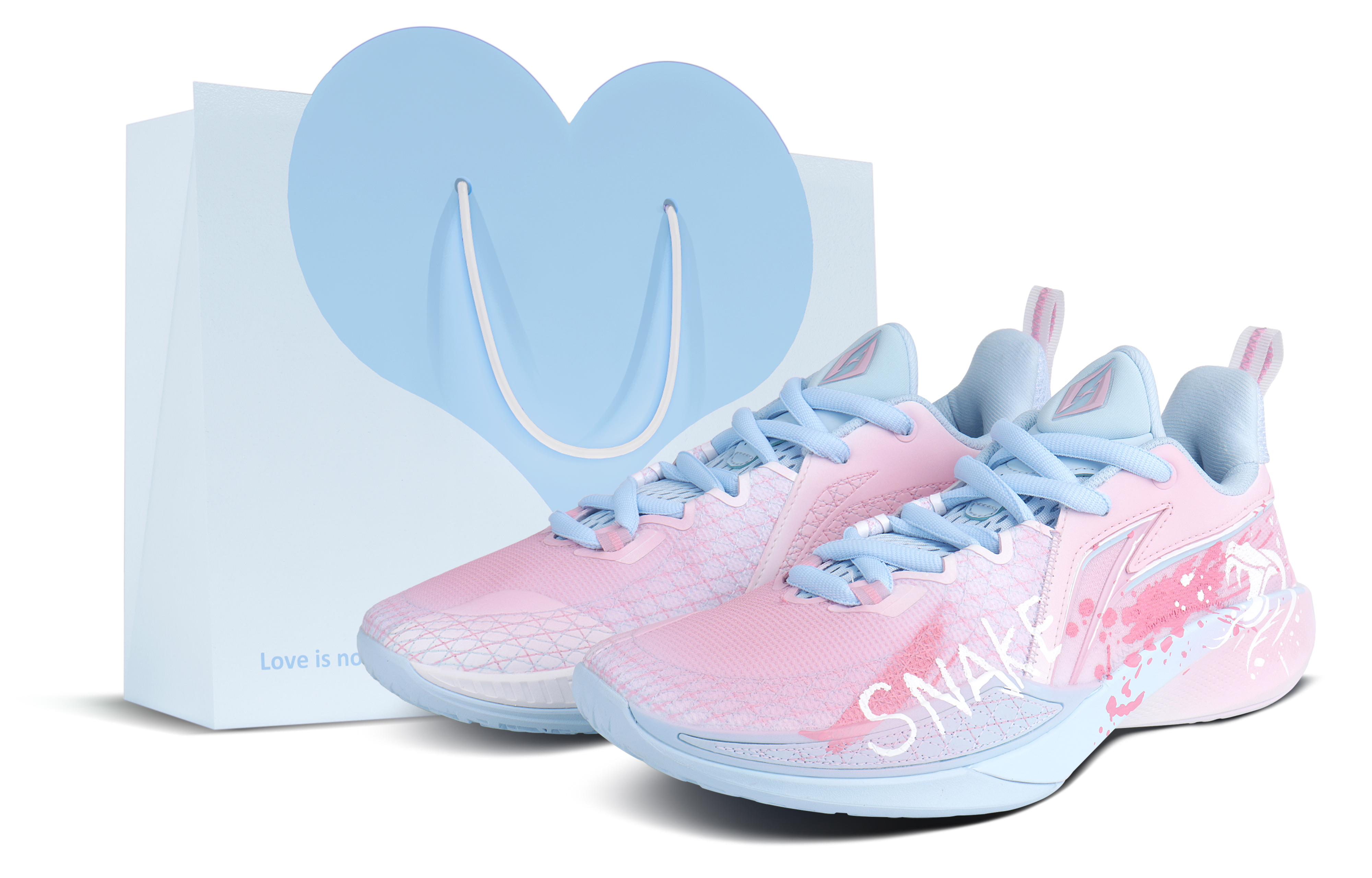 

Баскетбольные кроссовки Speed Ling 2 мужские с низким верхом LINING, Blue Pink