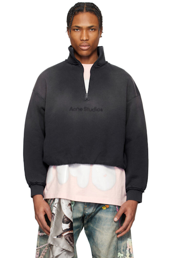 

Свитшот с логотипом Navy Acne Studios