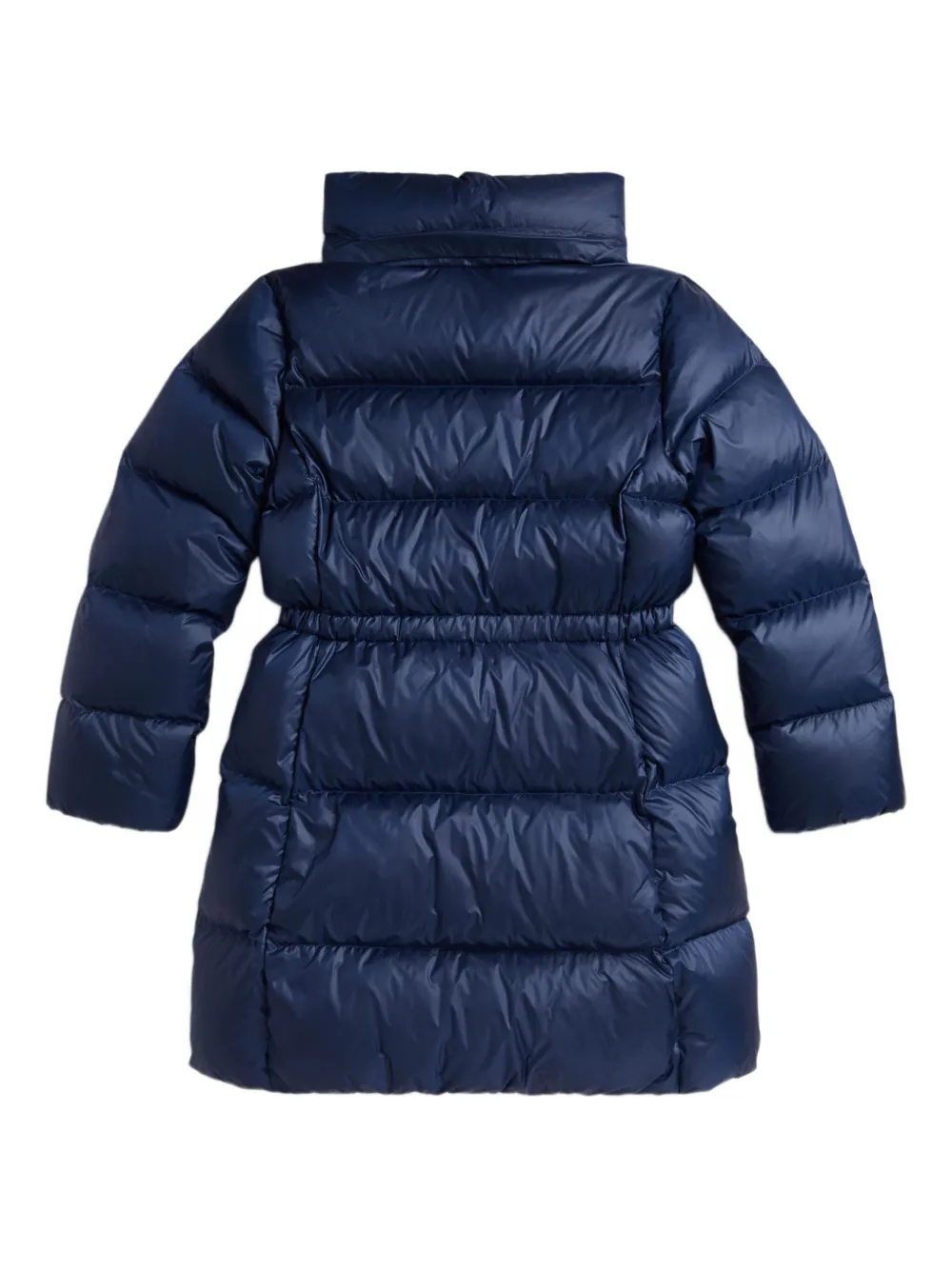 Длинное пальто-пуховик с капюшоном POLO RALPH LAUREN KIDS, синий — фото 2