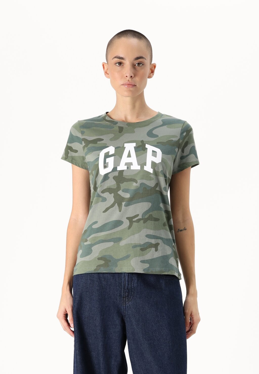 

Футболка с принтом FRANCHISE TEE 2 PACK GAP Petite, белый