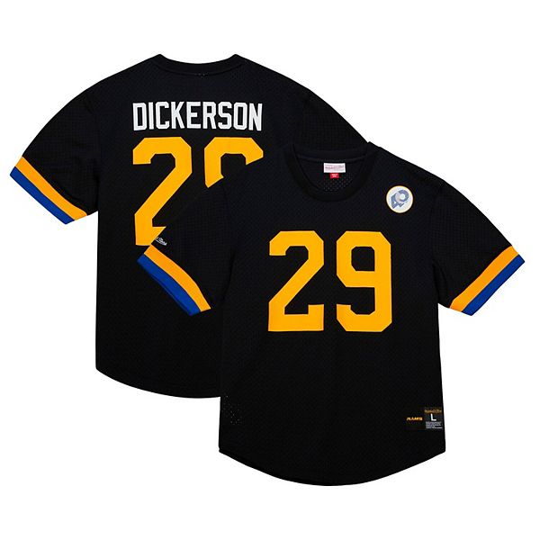 

Мужская футболка с сеткой Eric Dickerson, черная, Los Angeles Rams, с именем и номером игрока Mitchell & Ness