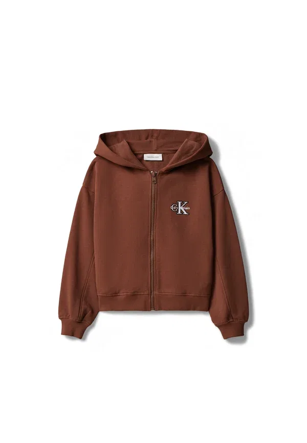 Толстовка на молнии Calvin Klein Jeans, цвет rocky road — фото 3