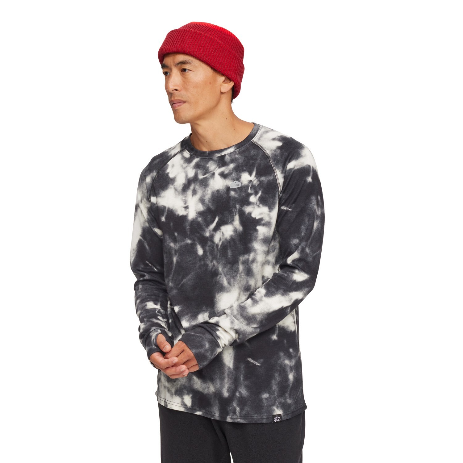 

Топ evo Heavyweight Merino Wool Crew, цвет Dark Ice Dye