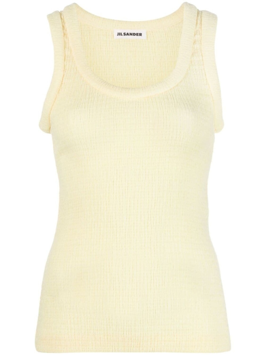 

Jil Sander топ со сборками, желтый