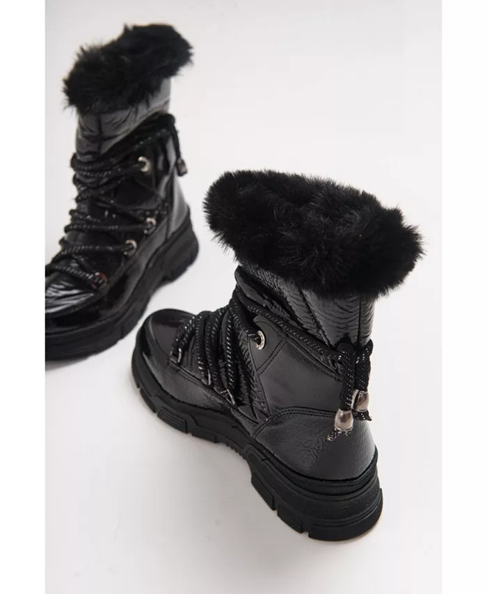Сапоги Rosie с меховой подкладкой (женские) Prologue Shoes, черный — фото 3