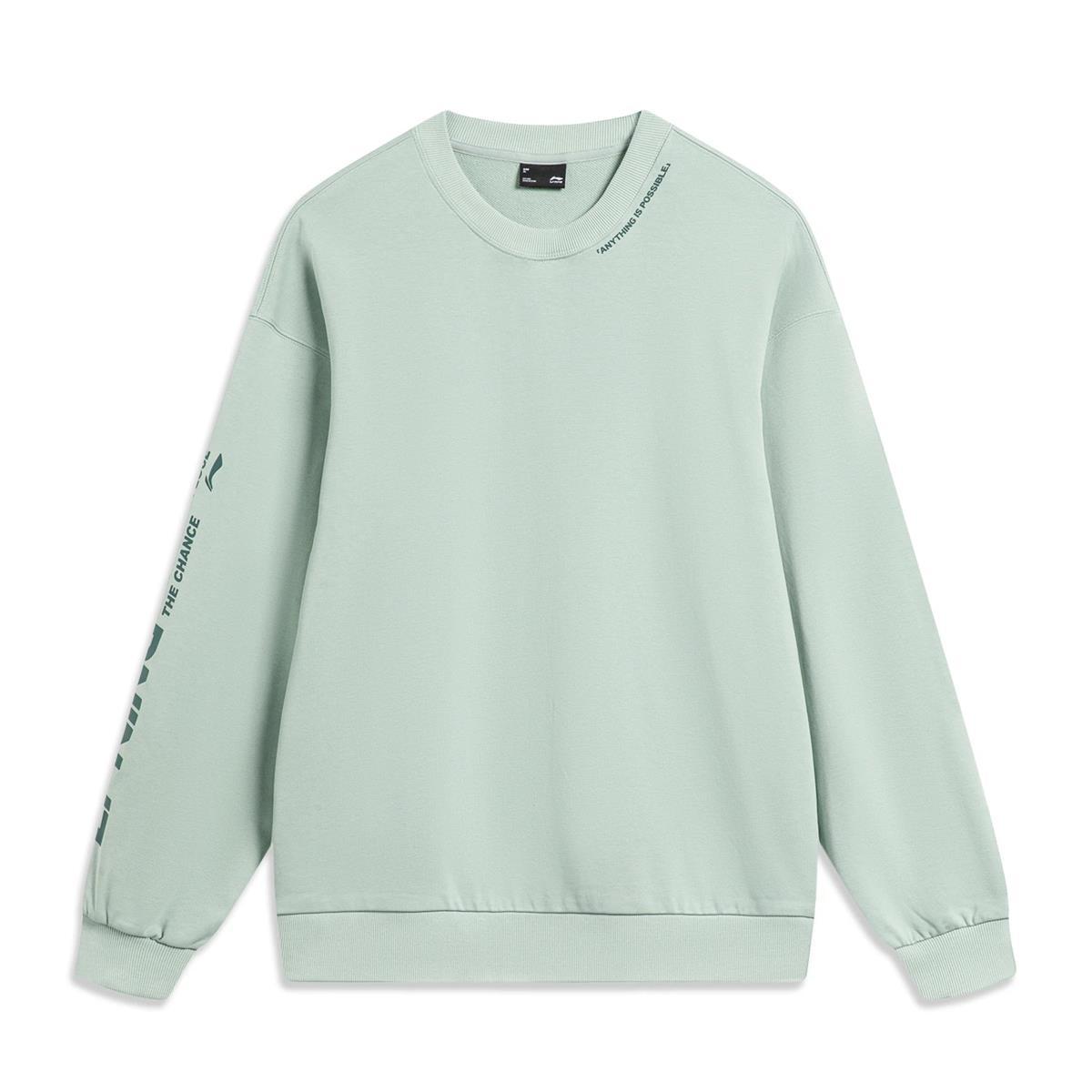 

Толстовки Li Ning, унисекс, серо-зеленые, на флисовой подкладке, с круглым вырезом, средней толщины, стандартного размера