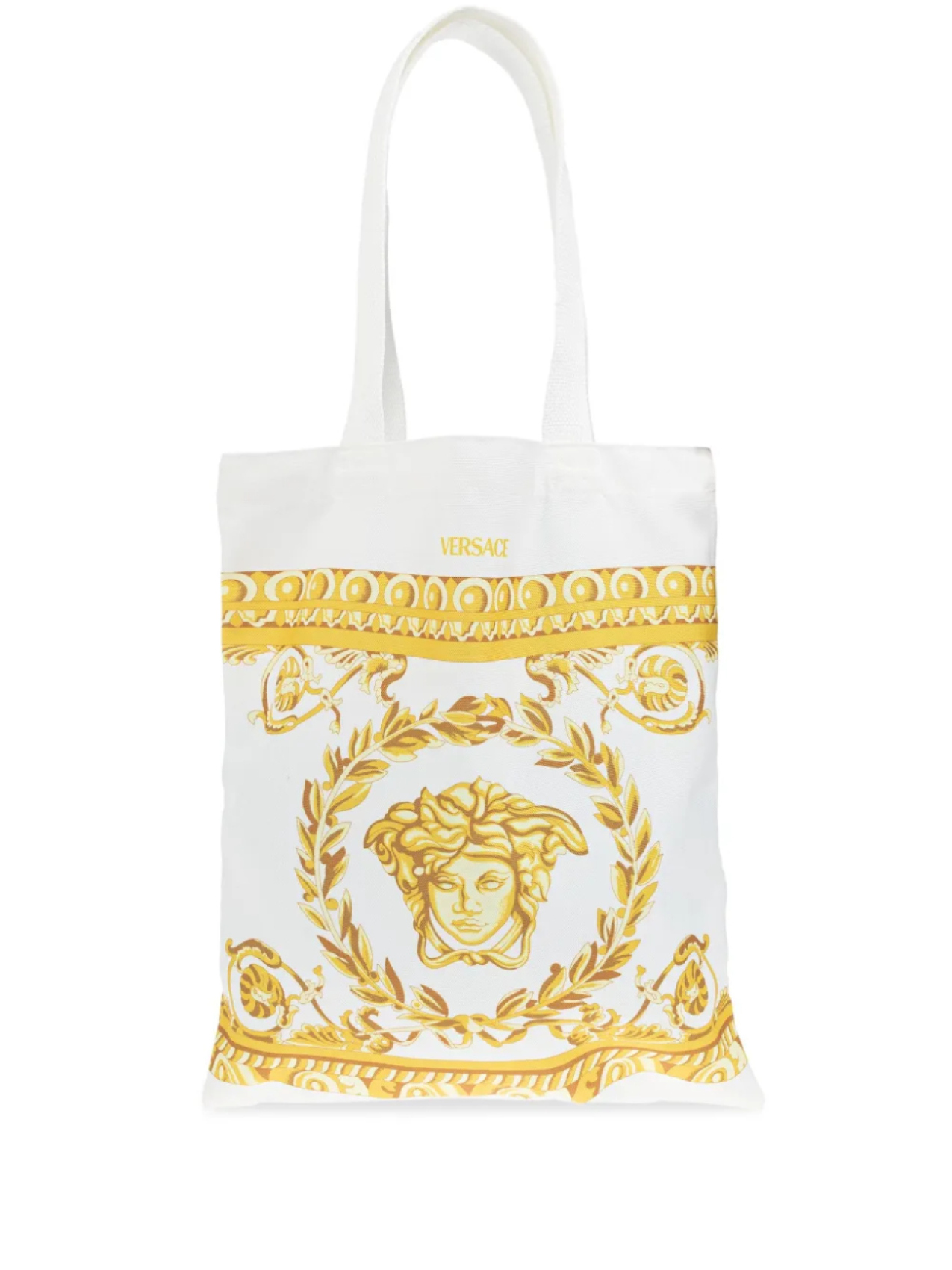 

Сумка-шоппер Versace Kids с мотивом «Голова Медузы», белый