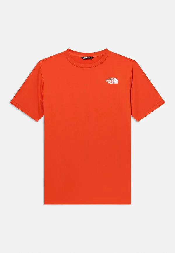 Новая футболка для подростков, унисекс, спортивная. The North Face, Lava Red — фото 3