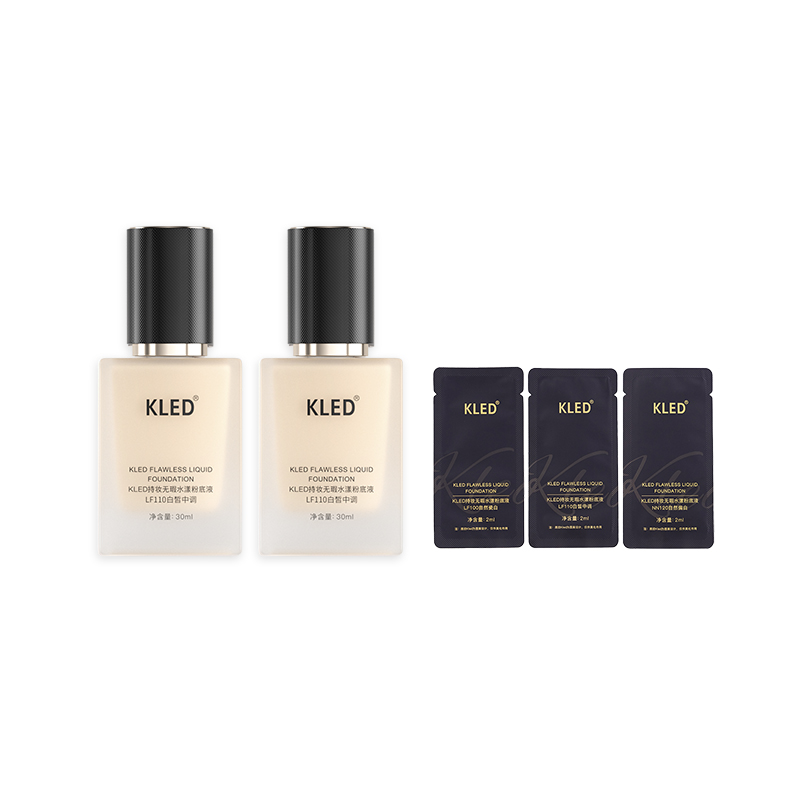 

Долговечный безупречный увлажняющий тональный крем Natural Matte, контроль жирного блеска и маскировка, 30 мл KLED, 【dry skin/mixed dry skin】lf110 белый heart tone*2