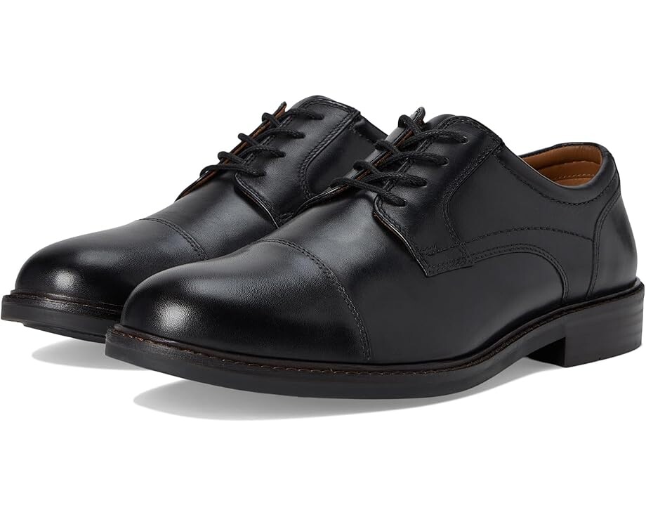 

Оксфорды Johnston & Murphy Mason Cap Toe, цвет Black Full Grain