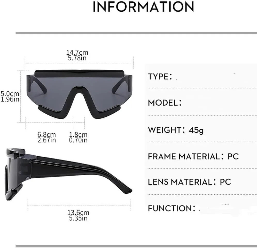 

Винтажные мужские солнцезащитные очки, женские панк-очки, роскошные мужские ветрозащитные солнцезащитные очки с защитой от УФ-излучения UV400 TKKTLLT, White Grey