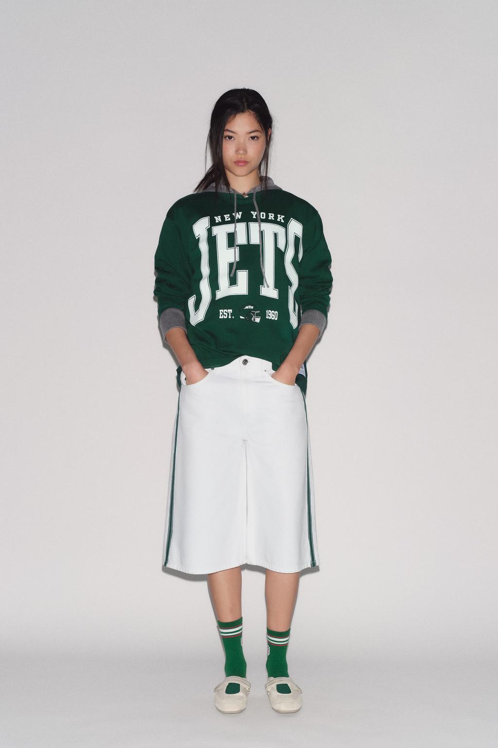 

Толстовка nfl jets ZARA, зеленый