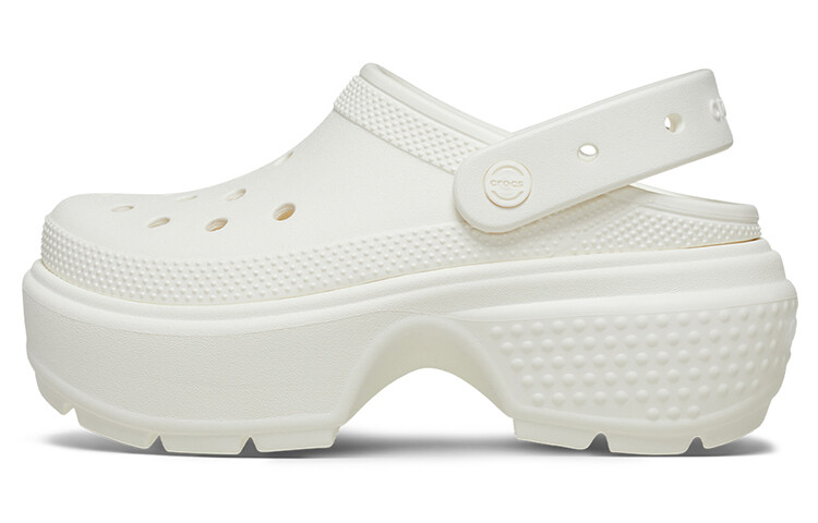Сабо женские Stomp Clog 'Chalk' Crocs, цвет Ivory White