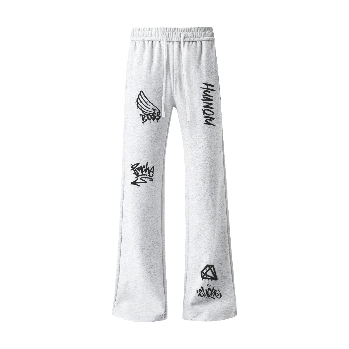 

Повседневные брюки Unisex Moderate Scimitar HUANQIU, белый heather серый