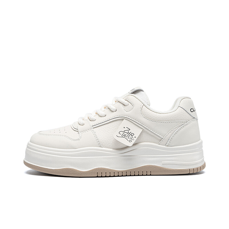 

Кроссовки ZHR Skateboarding Shoes Women's Low-top, бежевый/черный