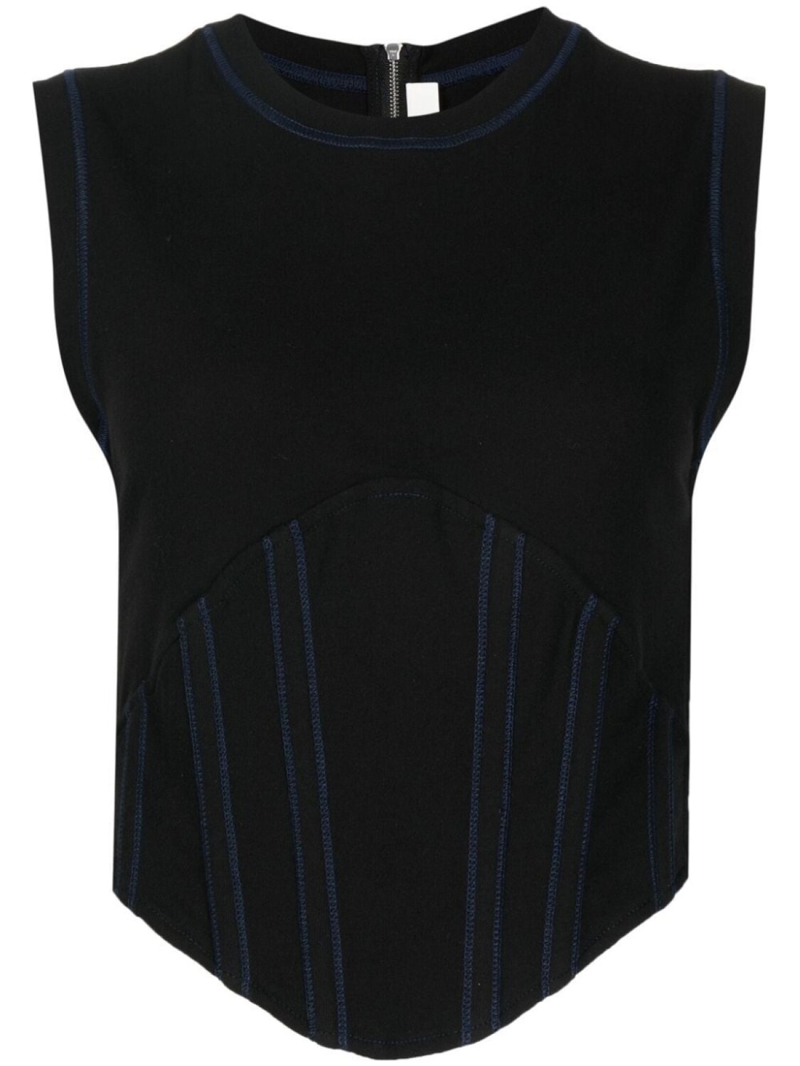 

Топ-корсет в рубчик Dion Lee, черный