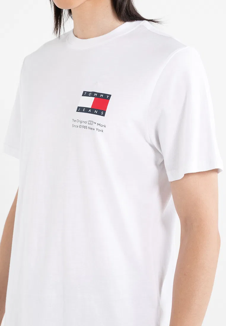 Футболка с принтом флага, Tommy Jeans Tommy Hilfiger, белый — фото 3