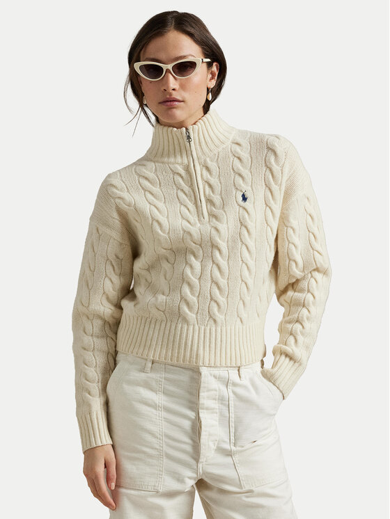 

Свитер relaxed fit 211972130003 Polo Ralph Lauren, экрю